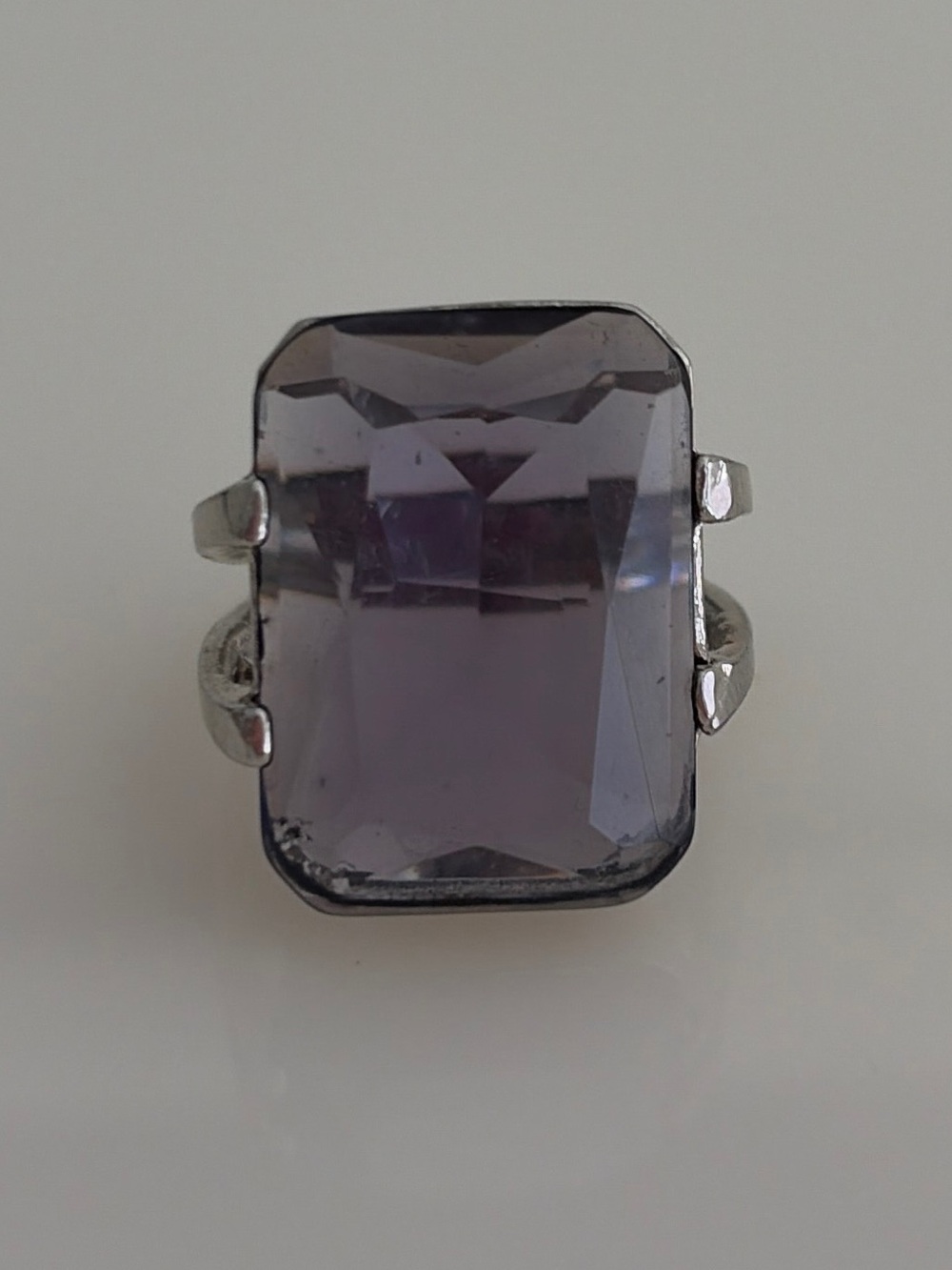 Henri Bendel Purple Crystal Statement Cocktail Ring – Approx. Size 7
